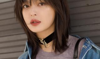 中长发直发发型图片